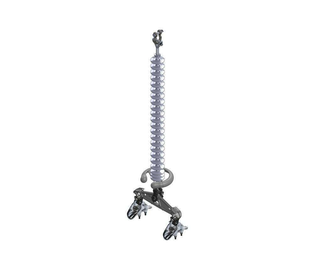 Tangent Suspension, 2-Bundle Conductor, 50kip Dim Drawing Image Tangent Suspension, 2-Bundle Conductor, 50kip Dim Drawing Image