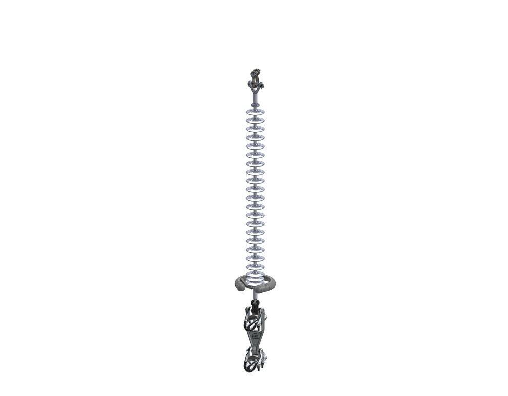 Single string Suspension, 2-Bundle Vertical Conductor, 30 kip Dim Drawing Image Single string Suspension, 2-Bundle Vertical Conductor, 30 kip Dim Drawing Image