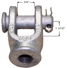 Clevis Eyenut Dim Drawing Image Clevis Eyenut Dim Drawing Image