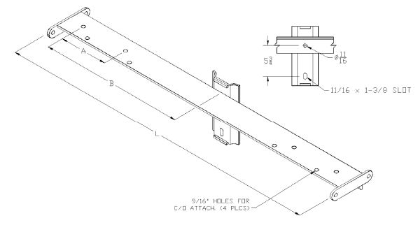 3 x 5 Angular Steel Dead End Crossarm Dim Drawing Image 3 x 5 Angular Steel Dead End Crossarm Dim Drawing Image